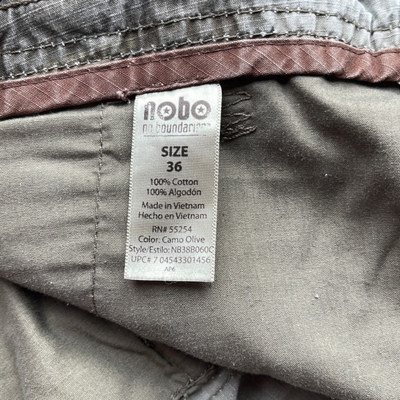 No boundaries mens cargo shorts size 36 green camo - Picture 5 of 5